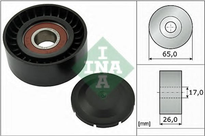 Ролик генератора Ina Audi A4/A5/A6/A7/A8/VW Phaeton/Touareg 2.7D/3.0D/4.2D 03- (65x26) (532 0557 10)