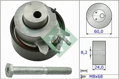 Ролик ГРМ Ina VW Caddy 1.4i 00-11 (60x24) (531 0317 10)