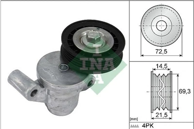 Натяжитель ремня генератора Ina Ford Transit Connect 2.5 Duratec 13- (72.5x21.5) (534 0705 10)
