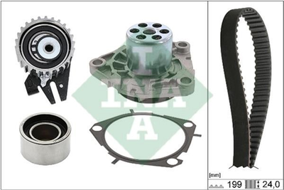 Комплект ременя ГРМ з помпою Ina Alfa Romeo 159 2.4 JTDM 07-11 (199x24) (538 0714 10) (530 0625 30)