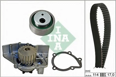 Комплект ремня ГРМ с помпой Ina Citroen Berlingo/Peugeot Partner/Expert 1.8 96-(17x114z) (530 0258 30)