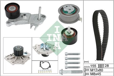 Комплект ременя ГРМ з помпою Ina Volvo S60/S80/S90/V40/V60/V70/V90/XC40/XC60/XC70/XC90 2/0D 13- (530 0762 30)