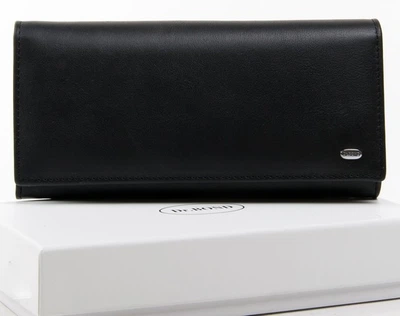 Женский кожаный кошелек на магнитах Dr.Bond W10501-2 черный