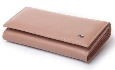 Женский кожаный кошелек Dr.Bond W10501 розовый