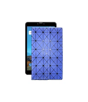 Чохол з екошкіри для планшету Bravis NB871 8 Синій ромб