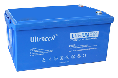Батарея аккумуляторная Ultracell LiFePO4 24(25.6)V 100Ah/ 2560W(2.56kW) STANDARD