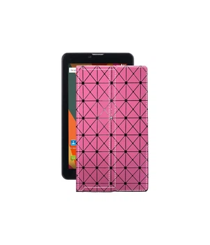 Чохол з екошкіри для планшету Bravis NB753 3G Рожевий ромб