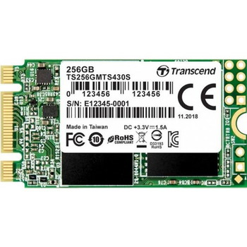 Накопичувач SSD Transcend M.2 sata 256Gb 430S (TS256GMTS430S) (FFMSTR01367)