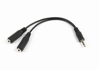 Кабель мультимедийный Jack 3.5mm папа/2xJack 3.5mm мама 0.1m Cablexpert (CCA-415-0.1M)