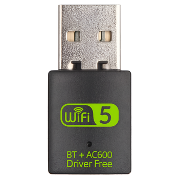 USB WiFi+Bluetooth адаптер 2в1, внешний сетевой приемник и передатчик для ПК Digital Lion UWA08, двухдиапазонный 2,4-5 ГГц, 600 Mbps