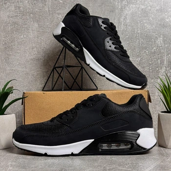 Чоловічі кросівки YZY Air Max 45 чорні демісезонні (5650)