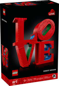 Конструктор LEGO Art Роберт Індіана LOVE 791 елемент (31214)