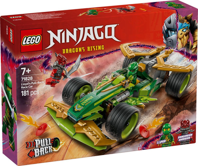 Zestaw klocków LEGO Ninjago Samochód wyścigowy Lloyda z napędem typu pull-back 181 element (71828)