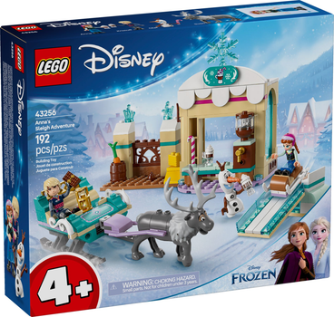 Zestaw klocków LEGO Disney Princess Przygoda Anny na sankach 192 elementy (43256)