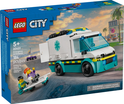 Zestaw klocków LEGO City Karetka pogotowia 184 elementy (60451)