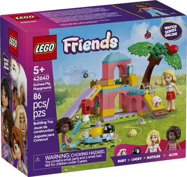 Zestaw klocków LEGO Friends Plac zabaw dla świnek morskich 86 elementy (42640)