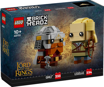 Конструктор LEGO BrickHeadz Леголас і Гімлі 297 елементів (40751)