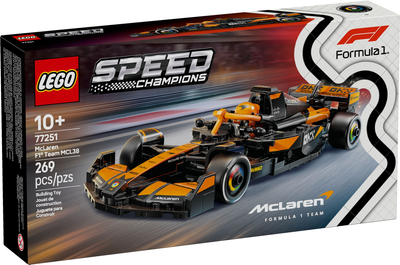 Zestaw klocków LEGO Speed Champions Bolid F1 McLaren Team MCL38 269 elementów (77251)