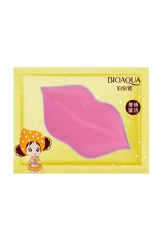 Гідрогелева маска-патч для губ з екстрактом персика Bioaqua Collagen Lip Mask, 8 г