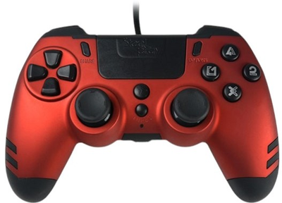 Геймпад дротовий SteelPlay Slim Pack Wired Controller Multi Ruby Red (3760352730143)