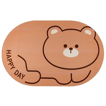 Вологопоглинаючий килимок Sticker Wall 38*58см*3мм Кремовий (D) SW-2556