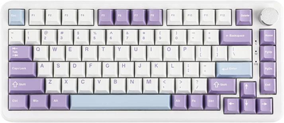 Игровая Клавиатура AJAZZ AK820 MAX White-Purple Магнитные Свитчи. Проводная 8000Hz/s. Switch 0.1mm.