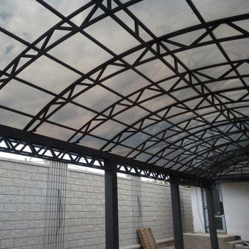 Полікарбонат монолітний 4 мм, 2050 х 4100, графіт, BauGlas FSX (Сербія), з 2УФ-захистом, антивандальний