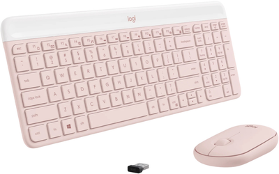 Комплект бездротовий Logitech MK470 SLIM COMBO Rose (920-011322)