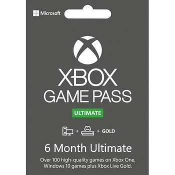 Комплект Xbox Game Pass Ultimate - 6 месяцев: Game Pass Console + PC + Core + EA Play (Xbox One/Series + Windows 10/11) для всех регионов и стран