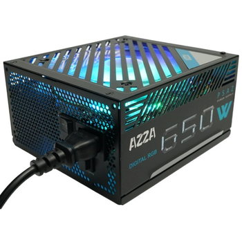 Блок питания 650 Вт, AZZA, Black, 80+ Bronze (PSAZ-650W) ARGB