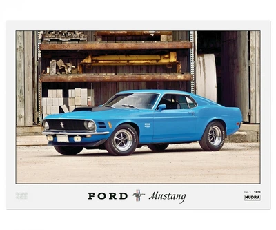 Постер CP Ford Mustang BOSS, Muscle Car 84х60 см (4)