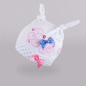 Дитяча весняна шапка tutu 02269 38-40 Біла