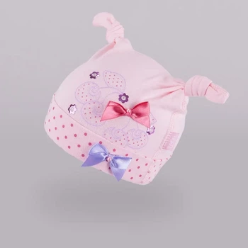 Дитяча весняна шапка tutu 02269 38-40 Рожева