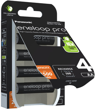 Аккумулятор Panasonic Eneloop Pro AA 2500 mAh 4 шт (5410853064152)