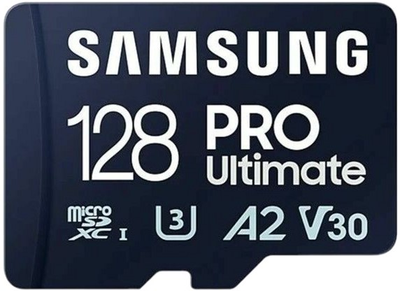 Карта памяти Samsung PRO Ultimate microSDXC 128GB + адаптер USB (8806094957235)