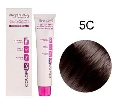 Крем-фарба для волосся Ing Professional Coloring Cream With Macadamia Oil 5С Кава гляссе 60 мл