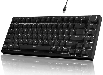 Клавиатура AJAZZ AK820 BLACK Игровая Проводная Механическая. Белая