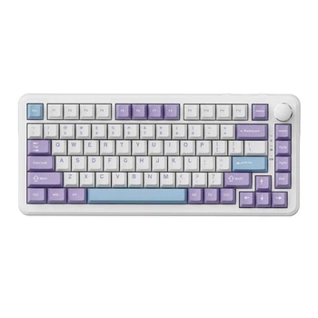 Клавиатура AJAZZ AK820 MAX BOX Purple-White Беспроводная Механическая 2.4G/Bluetooth/USB type-c RGB Подсветка С Поддержкой HOT-SWAP Ice Cream Switch