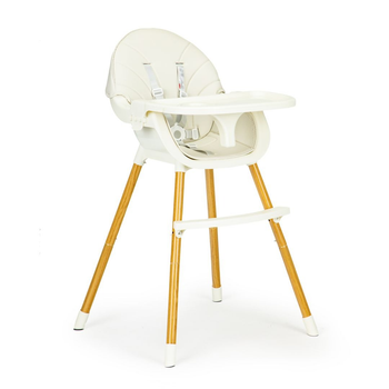 Fotelik krzesełko do karmienia EcoToys 2 w 1 beżowe (HA-004 BEIGE) (5903769972227)