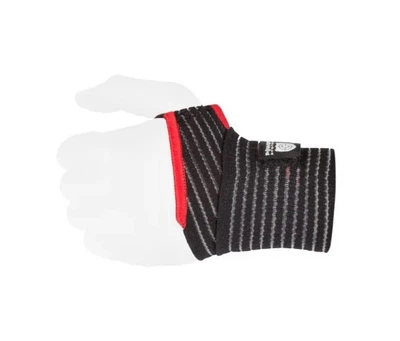 Кистевые бинты Power System PS-6000 Elastic Wrist Support Black/Red (пара) (PS-6000_Black)