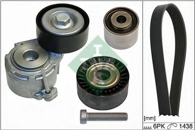 Комплект ремня генератора Ina Citroen Jumpy/Fiat Scudo/Peugeot Partner/306/Expert 1.9D 98-15 (6PK1438) (529 0107 10)