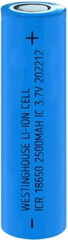 Аккумулятор литий-ионный Westinghouse Li-ion ICR18650 3.7V, 2500mAh, 1С, 1 шт (1012)