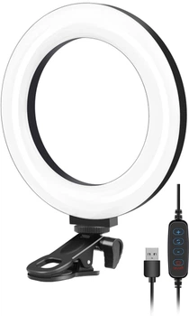 Кольцевая LED лампа Puluz 6.2" USB (PU568B)