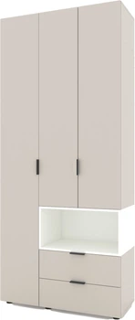 Шафа Metkas Home A002R 1000x420x2300 ЛДСП Кашемір-Білий Сніг (MA002R-KB)