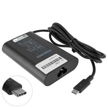 Блок питания для ноутбука DELL USB-C 65W (20V/3.25A, 15V3A, 12V3A, 9V3A, 5V2A), USB3.1/Type-C/USB-C, квадратный, Black (с переходником!) (1995107)