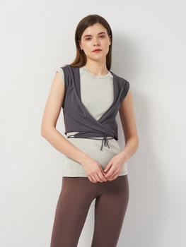 Футболка женская Zara 2142/138 S Серая (02142013819021)