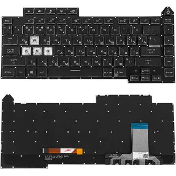 Клавиатура для ноутбука ASUS (G513 series) rus, black, без фрейма, подсветка клавиш High Copy (2209140)