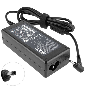 Блок питания для ноутбука ACER 19V, 3.42A, 65W, 3.0*1.0мм, S5 series, L-образный разъём, black (без кабеля!) High Copy (1995582)