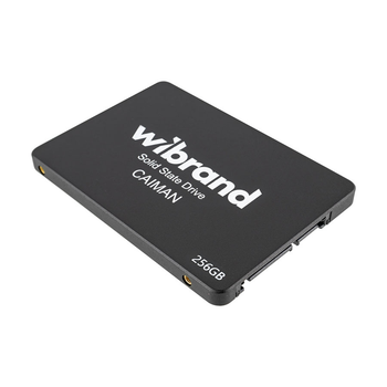 Жорсткий диск 2.5" SSD 256Gb Wibrand Caiman, WI2.5SSD/CA256GB, 3D TLC NAND, SATA-III 6Gb/s, зап/чт. - 470/560мб/с, BULK (2325131)