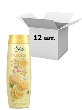 Упаковка гель для душу Shik Nectar Lemon sorbet 400 мл х 12 шт.